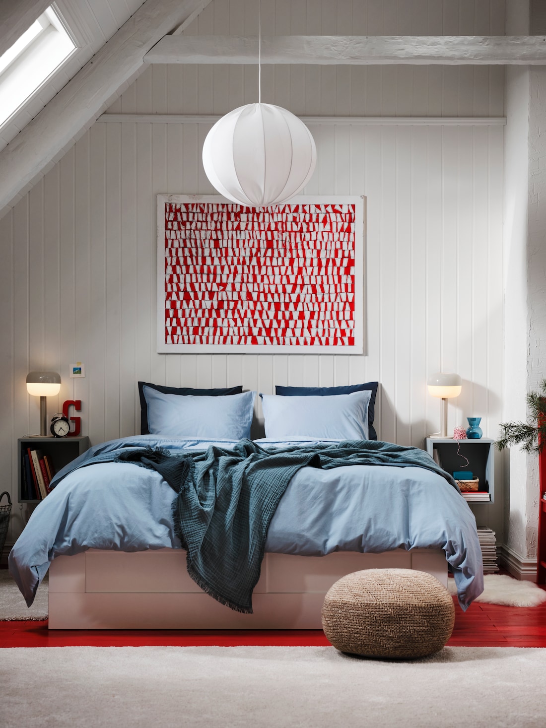 Afbeelding van een bed