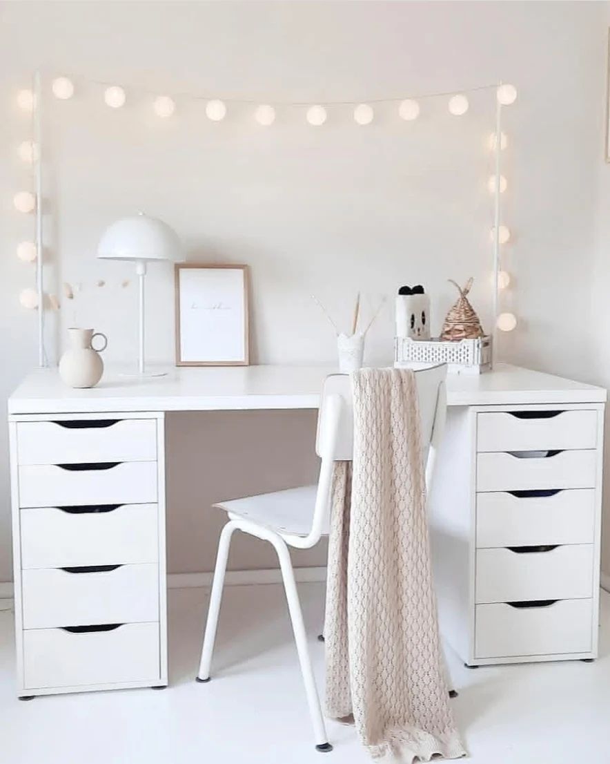 Inspiratie afbeelding van een witte bureau