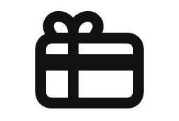 betaal icoon van cadeaubon