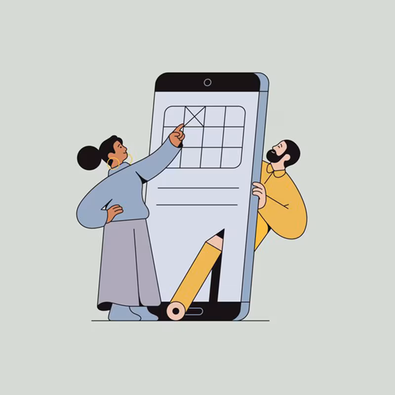 Een afbeelding van een keuken planner op telefoon